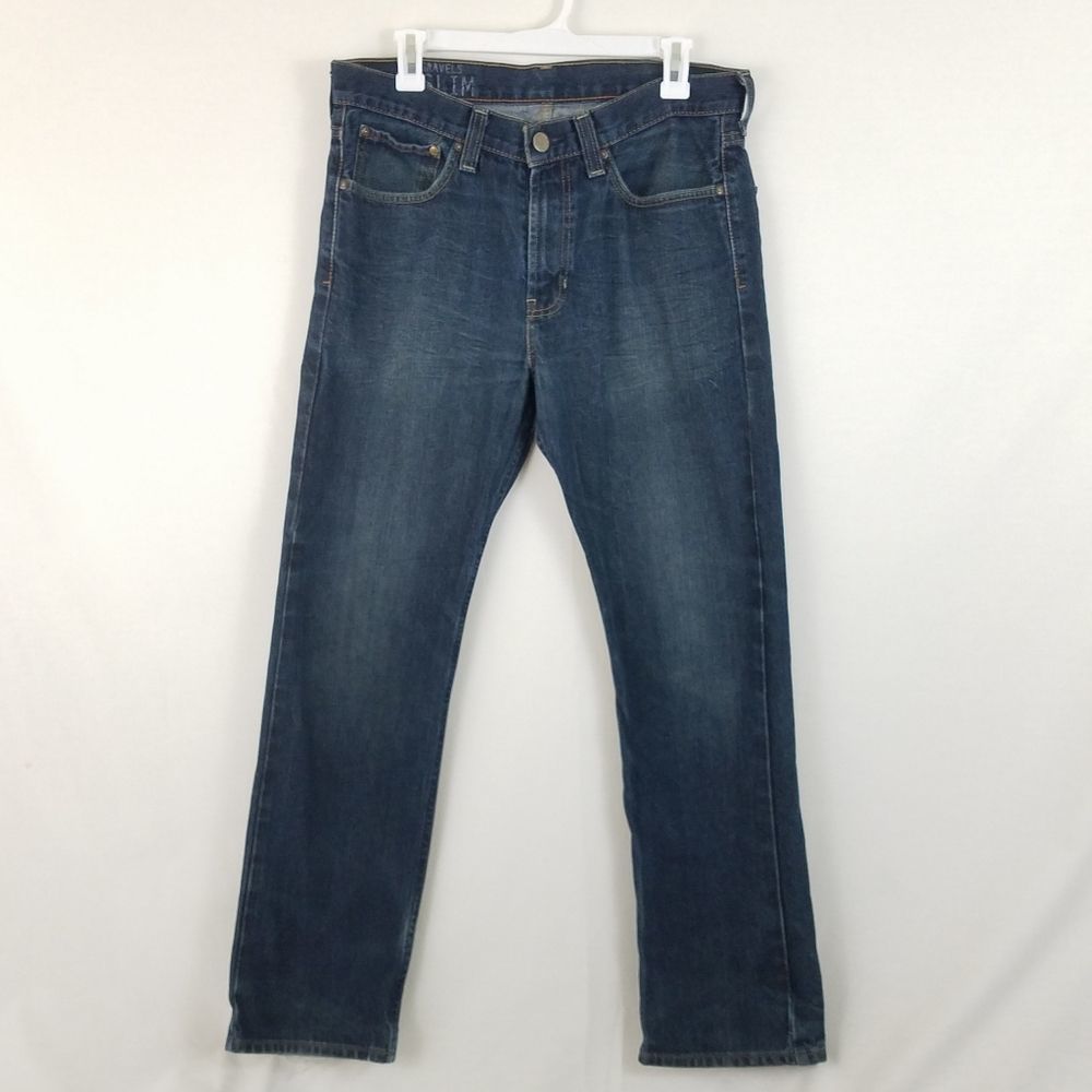 Bullhead Gravels Slim Dark Jeans 32x30